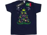Elf - Maglietta Da Uomo BI23500 (Xxl) (Blu Navy)