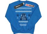 Star Wars - Felpa Da Uomo BI3258 (L) (Blu Reale)