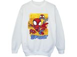 Marvel - Felpa "Spidey E I Suoi Fantastici Amici"" Per Ragazzi BI33384 (128) (Weiß)"