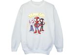 Marvel - Felpa "Spidey E I Suoi Fantastici Amici"" Per Ragazzi BI33418 (116) (Bianco)"