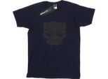 Marvel - Maglietta "Black On Black"" Per Ragazzi BI10307 (116) (Blu Navy)"