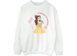 Disney - Felpa "La Bella E La Bestia"" Per Donne BI10444 (M) (Weiß)"