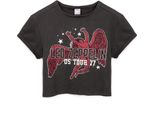 Amplified - Top Corto "Icarus Us 77 Tour"" Per Donna GD1273 (S) (Charcoal)"