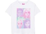 Barbie - Maglietta Per Bambine NS7602 (104) (Bianco/Rosa/Viola)