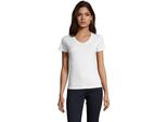 Sols - T-Shirt "Imperial"" Con Scollo A V Da Donna PC5447 (S) (Bianco)"