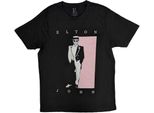 Elton John - Maglietta Da Uomo/Donna Unisex RO9852 (M) (Nero)