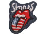 The Rolling Stones - Bandiera Americana - Toppa "Filtro"" - Logo In Cotone RO10044 (Taglia Unica) (Navy/Rosso/Bianco)"