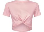 Tridri - Top Corto Ritorto Per Donna RW9216 (42 It) (Rosa)