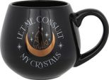 Something Different - Tazza Da Caffè "Lasciatemi Consultare I Miei Cristalli"", Rotonda SD4938 (Taglia Unica) (Nero)"