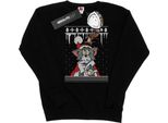 Tom And Jerry - Felpa "Christmas Fair Isle"" Da Donna BI11784 (L) (Nero)"