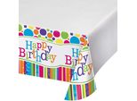 Creative Party - Tovaglia Per Festa "Bright And Bold"", Happy Birthday - Plastica SG29762 (Taglia Unica) (Colorato)"