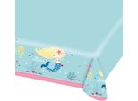 Amscan - Sirena - Tovaglia Per Feste - Plastica SG29555 (Taglia Unica) (Blu/Rosa)