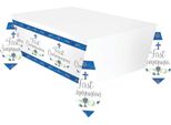 Amscan - Stampato - Tovaglia Per Festa, Plastica, Prima Comunione SG29528 (Taglia Unica) (Bianco/Blu)