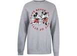 Disney - Felpa Girocollo "Love Never Goes Out Of Style"" Da Donna TV2644 (Xl) (Grigio Screziato)"