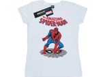 Marvel - Maglietta "The Amazing Spider-Man"" Da Donna BI34273 (M) (Bianco)"