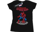 Marvel - Maglietta "The Amazing Spider-Man"" Da Donna BI34273 (M) (Nero)"