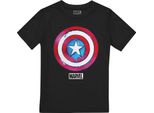 Capitan America - Maglietta Per Bambini TV2697 (128) (Nero)