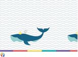 Procos - Balena - Tovaglia Per Festa "Artico"" - Plastica SG29550 (Taglia Unica) (Bianco/Blu)"
