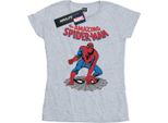 Marvel - Maglietta "The Amazing Spider-Man"" Da Donna BI34273 (M) (Grigio)"