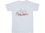 Harry Potter - Maglietta "Hogwarts"" Per Bambina BI21823 (116) (Bianco)"