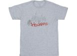 Harry Potter - Maglietta "Hogwarts"" Per Ragazze BI21823 (152-158) (Grigio)"