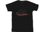 Harry Potter - Maglietta "Hogwarts"" Per Ragazze BI21823 (152-158) (Nero)"
