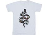 Harry Potter - Maglietta "Serpeverde"" Per Ragazze BI22020 (128) (Bianco)"