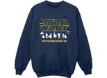 Star Wars - Felpa "Force"" Per Ragazzi BI35335 (152-158) (Marineblau)"