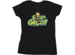 Marvel - Maglietta "Guardians Of The Galaxy I Am Groot"" Da Donna BI22291 (Xxl) (Nero)"