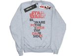 Star Wars - Felpa "Gli Ultimi Jedi - Il Potere Del Lato Oscuro"" Per Ragazzi BI35533 (116) (Grau)"