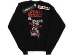 Star Wars - Felpa "Gli Ultimi Jedi - Il Potere Del Lato Oscuro"" Per Ragazzi BI35533 (116) (Schwarz)"