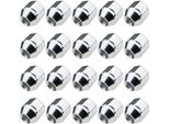 20X Dadi Ruota Aperti M12X1,5 Cono Zincato SW21 Per Opel Kia Mazda Hyundai