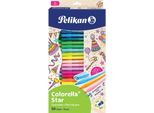 Pelikan 825092 Penna Con Punta In Fibra Colorella® Star C 302 - Confezione Da 50 Pezzi