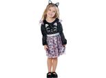 Bristol Novelty - Costume Da Gatto - Bambino BN5820 (104) (Nero/Viola)
