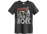 Amplified - Maglietta "Let There Be Rock"" Per Uomo/Donna Unisex GD1286 (M) (Charcoal)"