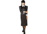 Wednesday - Abito In Costume ''Mercoledì Addams'' - Donna BN5817 (S) (Nero/Bianco)