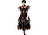 Mercoledì - "Rave 'N Dance"" Abito Costume '"" 'Mercoledì Addams"" - Donna BN5807 (L) (Nero)"