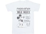 Disney - Maglietta "Making Waves"" Da Donna BI35875 (S) (Bianco)"