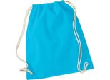 Westford Mill - Borsa Da Ginnastica, Cotone PC5783 (Taglia Unica) (Blu Mare)