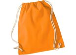 Westford Mill - Borsa Da Ginnastica, Cotone PC5783 (Taglia Unica) (Arancione)