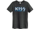 Amplified - Maglietta "Kiss"" Per Uomo/Donna Unisex GD1535 (Xl) (Charcoal)"
