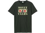 Amplified - Maglietta "Money Talks"" Per Uomo/Donna Unisex GD1515 (M) (Charcoal)"