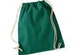Westford Mill - Borsa Da Ginnastica, Cotone PC5783 (Taglia Unica) (Verde Bottiglia)