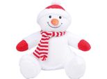 Mumbles - Peluche, Pupazzo Di Neve PC5893 (Taglia Unica) (Bianco/Rosso)
