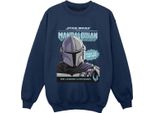 Star Wars The Mandalorian - Felpa Per Ragazzi BI36430 (104) (Blu Navy)