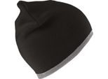 Result - Berretto Reversibile Uomo/Donna Unisex PC5837 (Taglia Unica) (Nero/Grigio)