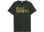 Iron Maiden - Maglietta Logo Per Uomo/Ladies Unisex GD1547 (Xxl) (Charcoal)