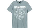 Amplified - Maglietta Logo Per Uomo/Donna Unisex GD1571 (Xs) (Blu Strano)