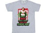 Elf - Maglietta "Omg Santa"" Da Uomo BI23460 (Xxl) (Grigio)"