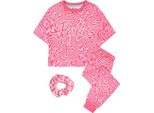 Barbie - Pigiama Per Bambine NS7661 (116) (Rosa)